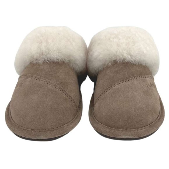 Nuknuuk | Women's Leather Slippers | Taupe Grey | Size 7 - Picture 2 of 6